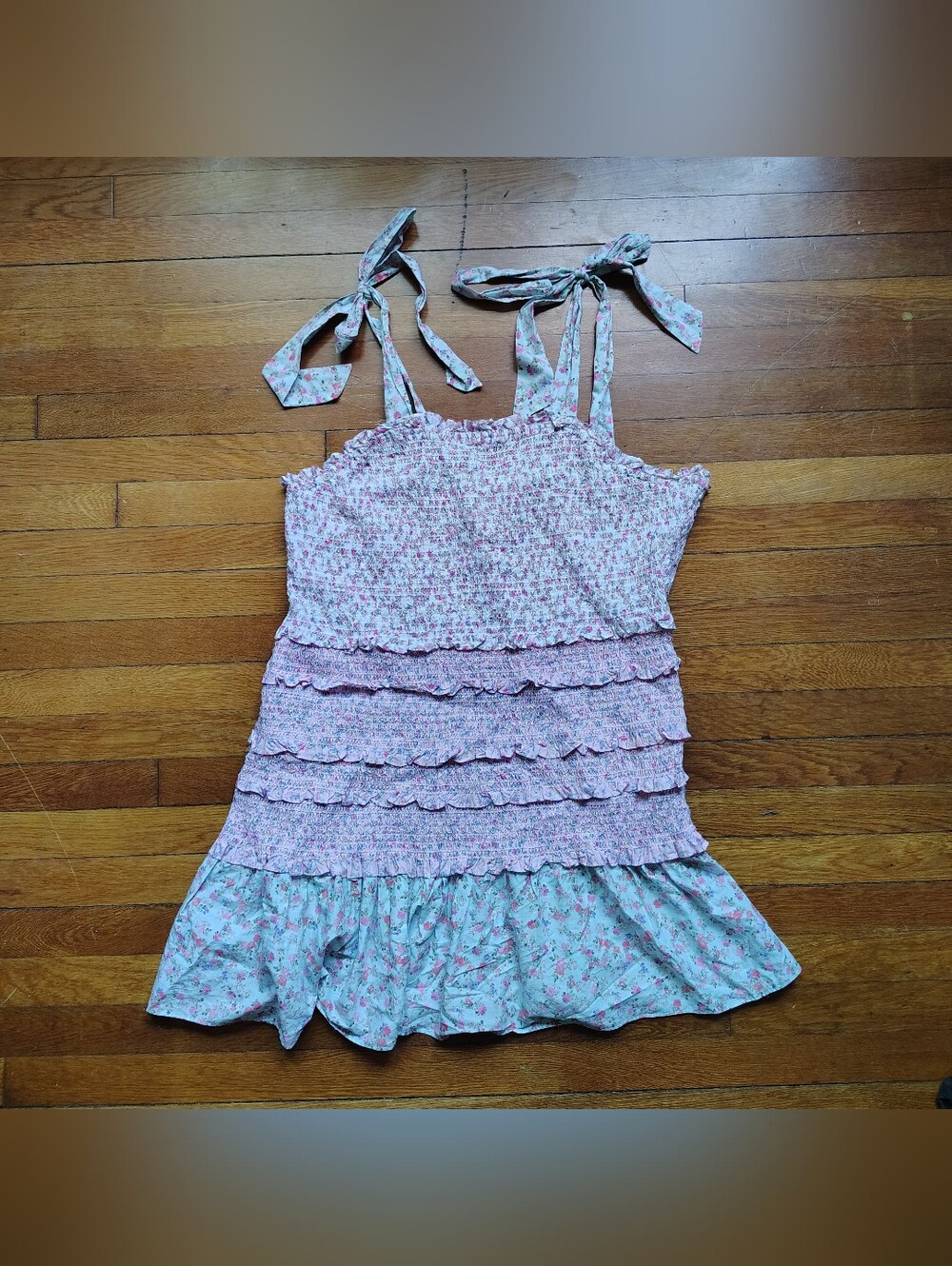 LoveShackFancy x Target Adeline Floral Ruffle Tiered Mini Dress Sz 2X NWT New